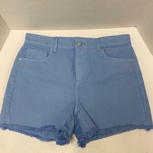 LOFT The Cut Off Short- High Rise (Blue)